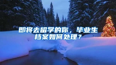 即将去留学的你，毕业生档案如何处理？