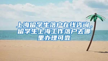 上海留学生落户在线咨询，留学生上海工作落户去哪里办理可靠