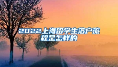 2022上海留学生落户流程是怎样的