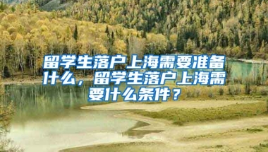 留学生落户上海需要准备什么，留学生落户上海需要什么条件？