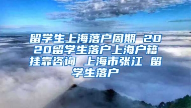 留学生上海落户周期 2020留学生落户上海户籍挂靠咨询 上海市张江 留学生落户