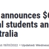 澳总理官宣：留学生只要入境，就给补贴！