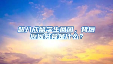 超八成留学生回国，背后原因究竟是什么？