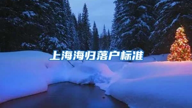 上海海归落户标准