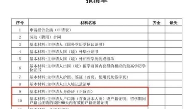 再迎简化！留学生落户现场递交不再需要这些材料！