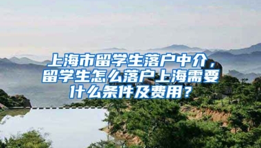 上海市留学生落户中介，留学生怎么落户上海需要什么条件及费用？