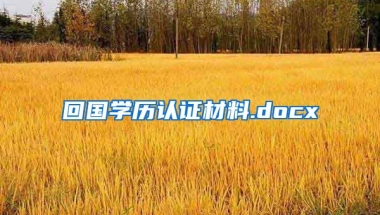 回国学历认证材料.docx