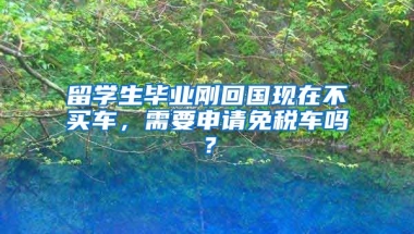 留学生毕业刚回国现在不买车，需要申请免税车吗？