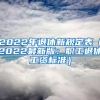 2022年退休新规定表（2022最新版：职工退休工资标准）