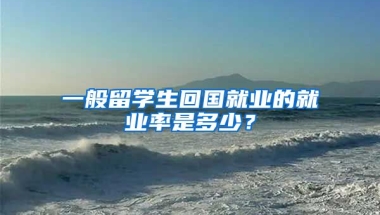 一般留学生回国就业的就业率是多少？