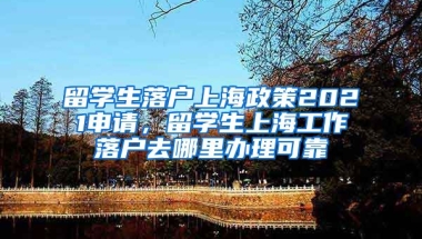 留学生落户上海政策2021申请，留学生上海工作落户去哪里办理可靠