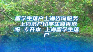 留学生落户上海咨询服务 上海落户留学生算香港吗 专升本 上海留学生落户