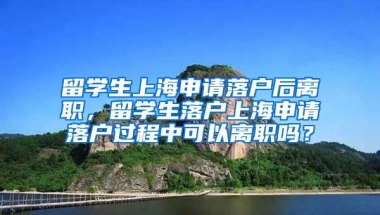 留学生上海申请落户后离职，留学生落户上海申请落户过程中可以离职吗？