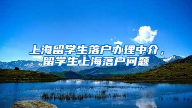 上海留学生落户办理中介，留学生上海落户问题