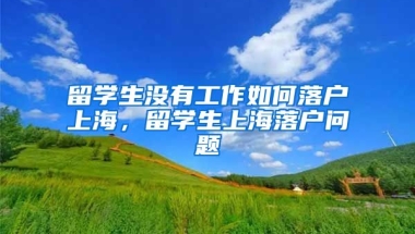 留学生没有工作如何落户上海，留学生上海落户问题