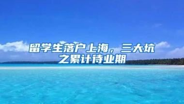 留学生落户上海，三大坑之累计待业期