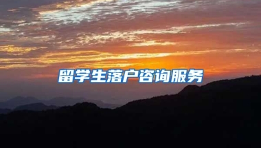 留学生落户咨询服务