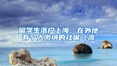 留学生落户上海，在外地有个人缴纳的社保（流