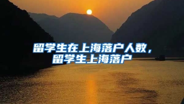 留学生在上海落户人数，留学生上海落户