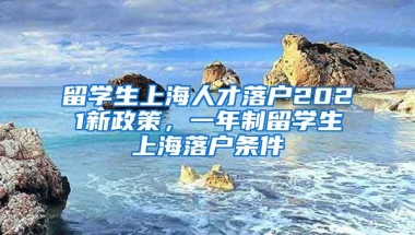 留学生上海人才落户2021新政策，一年制留学生上海落户条件