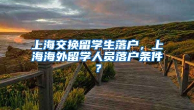 上海交换留学生落户，上海海外留学人员落户条件？