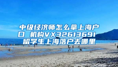 中级经济师怎么拿上海户口 机构VX32613691 留学生上海落户去哪里