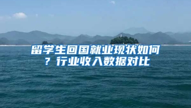 留学生回国就业现状如何？行业收入数据对比