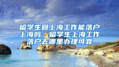 留学生回上海工作能落户上海吗，留学生上海工作落户去哪里办理可靠