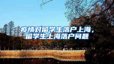 疫情对留学生落户上海，留学生上海落户问题