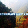 2022年留学生落户上海