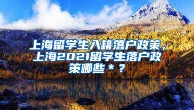 上海留学生入籍落户政策，上海2021留学生落户政策哪些＊？