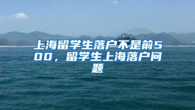 上海留学生落户不是前500，留学生上海落户问题