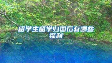 留学生留学归国后有哪些福利