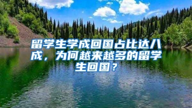 留学生学成回国占比达八成，为何越来越多的留学生回国？