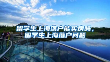 留学生上海落户能买房吗，留学生上海落户问题