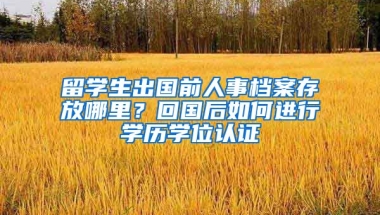 留学生出国前人事档案存放哪里？回国后如何进行学历学位认证