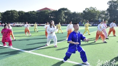 留学生打出太极神韵