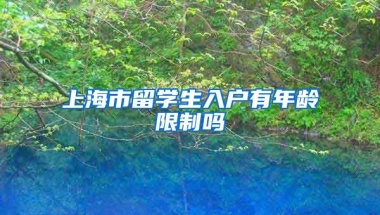 上海市留学生入户有年龄限制吗