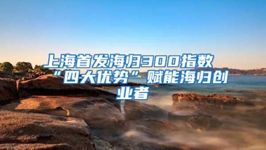 上海首发海归300指数 “四大优势”赋能海归创业者