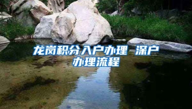 龙岗积分入户办理 深户办理流程