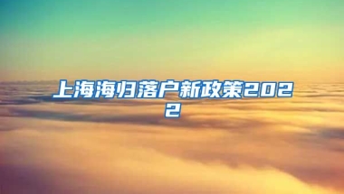 上海海归落户新政策2022