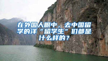 在外国人眼中，去中国留学的洋“留学生”们都是什么样的？