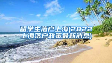 留学生落户上海(2022上海落户政策最新消息)