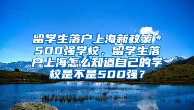 留学生落户上海新政策＊500强学校，留学生落户上海怎么知道自己的学校是不是500强？