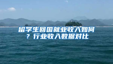 留学生回国就业收入如何？行业收入数据对比