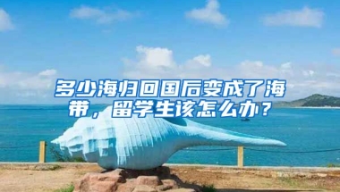 多少海归回国后变成了海带，留学生该怎么办？