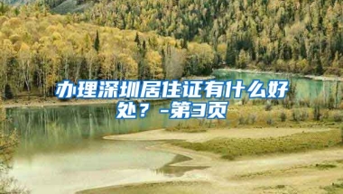 办理深圳居住证有什么好处？-第3页