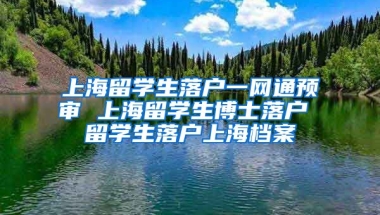 上海留学生落户一网通预审 上海留学生博士落户 留学生落户上海档案