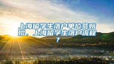 上海留学生落户单位签赔偿，上海留学生落户流程？