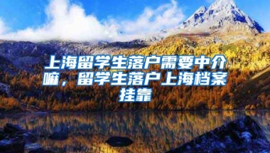 上海留学生落户需要中介嘛，留学生落户上海档案挂靠